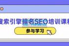     搜索引擎排名SEO培训课程
