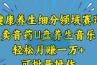     健康养生赛道：U盘养生音乐，轻松月入过万，批量操作方法分享 带图片视频素材
